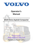 Download Complete Operator's Manual For Volvo DD25B Asphalt Compacter | PID:12759568