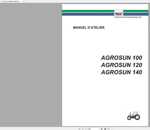 Unlock the full potential of your DEUTZ-FAHR AGROSUN 100, 120, and 140 with our comprehensive workshop manual, available in a convenient PDF format. This essential guide is designed
