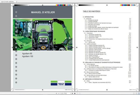 Unlock the full potential of your DEUTZ-FAHR AGROFARM 85 and 100 with our comprehensive workshop manual, available in a convenient PDF format. This essential guide provides detailed
