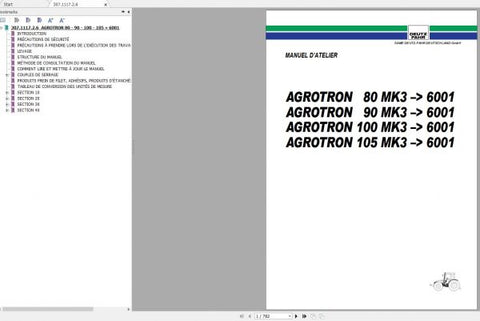 Unlock the full potential of your DEUTZ-FAHR AGROTRON 80, 90, 100, and 105 MK3 tractors with our comprehensive workshop manual in PDF format. This essential guide is designed to provide you with detailed insights and step-by-step instructions for maintenance