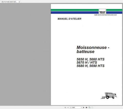 Unlock the full potential of your DEUTZ-FAHR BALANCE 5650-5690 with our comprehensive workshop manual, available in a convenient PDF format. This essential guide provides detailed insights into maintenance, troubleshooting, and repair procedures, ensuring your machinery operates at peak performance.