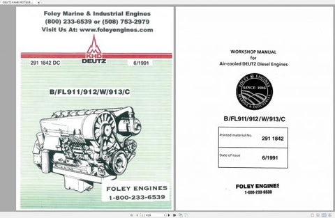 Unlock the full potential of your DEUTZ-FAHR diesel engines with the comprehensive Workshop Manual for models BFL911, 912, 912W, 913, and 913C. This PDF file