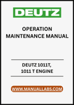UNLOCK THE FULL POTENTIAL OF YOUR DEUTZ 1011T ENGINE WITH OUR COMPREHENSIVE OPERATION AND MAINTENANCE MANUAL, AVAILABLE IN A CONVENIENT PDF FORMAT.