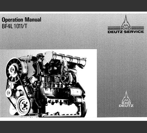 UNLOCK THE FULL POTENTIAL OF YOUR DEUTZ BF4L 1011/T ENGINE WITH OUR COMPREHENSIVE OPERATION MAINTENANCE MANUAL IN PDF FORMAT.