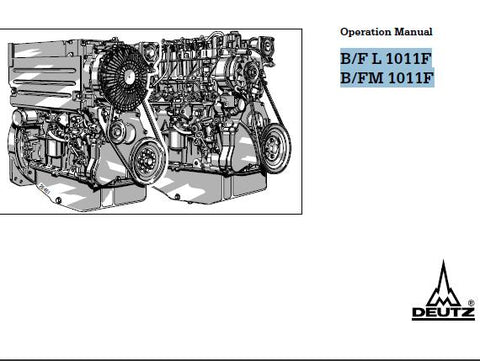 UNLOCK THE FULL POTENTIAL OF YOUR DEUTZ B, F L 1011F, B, FM 1011F ENGINE WITH OUR COMPREHENSIVE OPERATION MAINTENANCE MANUAL IN PDF FORMAT.