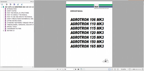 Unlock the full potential of your DEUTZ FAHR AGROTRON 06 series tractors with our comprehensive Service Manual, available in a convenient PDF format. This essential guide covers models