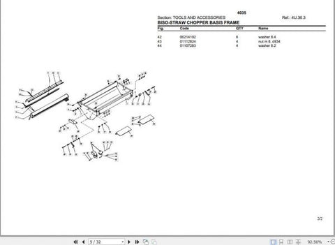 Discover the ultimate resource for maintaining your DEUTZ FAHR 4035 tractor with our comprehensive Spare Parts Catalogue Manual. This PDF file is meticulously organized to provide you with easy access to essential parts information, ensuring that you can keep
