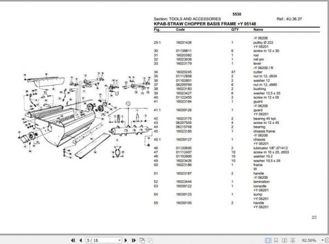 Discover the essential DEUTZ FAHR TRACTOR 5530 Spare Parts Catalogue Manual, now available in a convenient PDF format. This comprehensive guide is designed to help you easily identify