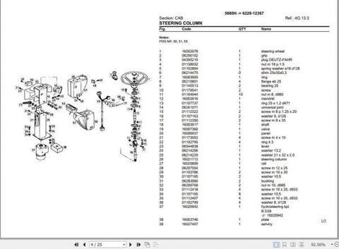 Discover the ultimate resource for maintaining your DEUTZ FAHR 5680H tractor with our comprehensive Spare Parts Catalogue Manual. This PDF file is meticulously designed