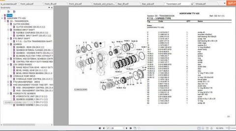 Unlock the full potential of your DEUTZ FAHR AGROFARM TTV tractor with our comprehensive Parts Catalogue Manual. This PDF file is an essential resource for anyone looking to maintain, repair, or upgrade their machinery, ensuring you have all the information you need at your fingertips.