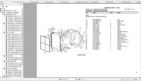 Discover the essential DEUTZ FAHR Tractor Agroplus 420 Spare Parts Catalogue Manual, now available in a convenient PDF format. This comprehensive guide is designed to help you easily identify and order the right spare parts for your 