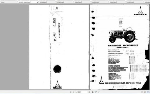 Discover the essential DEUTZ FAHR TRACTOR D2505-D10006 Spare Parts Catalogue Manual, now available in a convenient PDF format. This comprehensive guide 