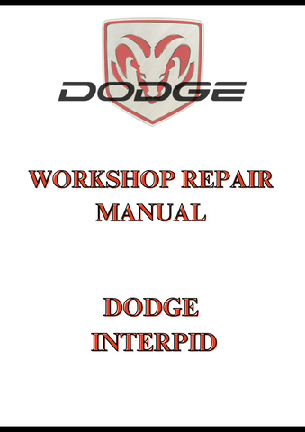 DODGE INTERPID WORKSHOP REPAIR MANUAL - PDF