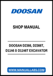 Unlock the full potential of your DOOSAN excavator with the comprehensive Diesel Engine Shop Manual for models D2366, D2366T, D1146, and D1146T. This PDF file is an essential resource for mechanics and DIY enthusiasts alike, providing detailed schematics, troubleshooting tips, and maintenance guidelines to ensure optimal performance and longevity of your engine. With easy navigation and clear instructions, you can confidently tackle repairs and keep your equipment running smoothly. Don't miss out on this in