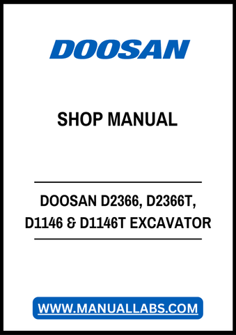 Unlock the full potential of your DOOSAN excavator with the comprehensive Diesel Engine Shop Manual for models D2366, D2366T, D1146, and D1146T. This PDF file is an essential resource for mechanics and DIY enthusiasts alike, providing detailed schematics, troubleshooting tips, and maintenance guidelines to ensure optimal performance and longevity of your engine. With easy navigation and clear instructions, you can confidently tackle repairs and keep your equipment running smoothly. Don't miss out on this in