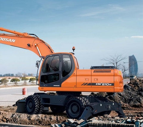 UNLOCK THE FULL POTENTIAL OF YOUR DOOSAN DAEWOO DX210W WHEEL EXCAVATOR WITH OUR COMPREHENSIVE SERVICE REPAIR MANUAL IN PDF FORMAT. 