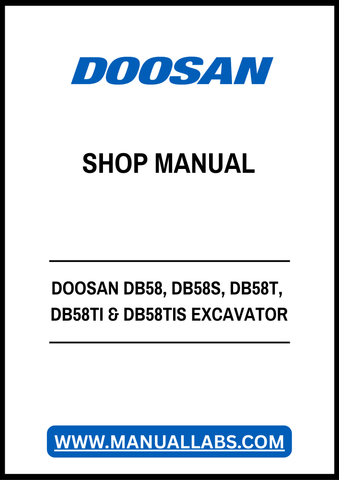 Unlock the full potential of your DOOSAN excavator with the comprehensive DB58, DB58S, DB58T, DB58TI, and DB58TIS Diesel Engine Shop Manual in PDF format. This essential resource provides detailed insights into maintenance, troubleshooting, and repair procedures, ensuring your equipment operates at peak performance. With easy navigation and clear illustrations, this manual is designed for both seasoned professionals and DIY enthusiasts, making it an invaluable addition to your toolkit. Don't miss the opport
