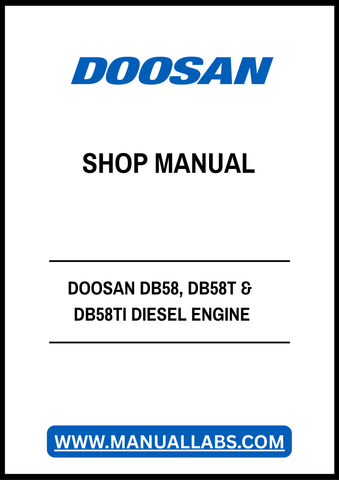 Unlock the full potential of your DOOSAN DB58, DB58T, and DB58TI diesel engines with our comprehensive shop manual in PDF format. This essential resource provides detailed diagrams, troubleshooting tips, and maintenance procedures, ensuring you have everything you need for efficient repairs and optimal performance. Whether you're a seasoned mechanic or a DIY enthusiast, this manual is designed to enhance your understanding and streamline your engine servicing tasks. Don't miss out on the opportunity to keep