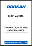 Unlock the full potential of your DOOSAN DC 24 and DC 24T diesel engine excavator with our comprehensive shop manual in PDF format. This essential resource provides detailed diagrams, troubleshooting tips, and maintenance guidelines to ensure your equipment operates at peak performance. Whether you're a seasoned professional or a DIY enthusiast, this manual is designed to enhance your understanding and efficiency, making repairs and servicing straightforward and hassle-free. Invest in your excavator's longe