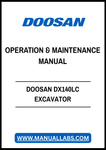 Enhance your operational efficiency with the DOOSAN DX140LC Excavator Operation & Maintenance Manual, available in a convenient PDF format. This comprehensive guide is designed to provide you with essential information on the proper operation and maintenance of your excavator, ensuring optimal performance and longevity.