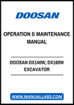 Enhance your operational efficiency with the DOOSAN DX140W and DX160W Excavator Operation & Maintenance Manual in PDF format. This comprehensive guide provides essential insights into the proper operation and maintenance of your excavator, ensuring optimal performance and longevity. With easy-to-follow instructions and detailed illustrations, you can confidently tackle routine maintenance tasks and troubleshoot common issues, making it an invaluable resource for both seasoned operators and newcomers alike. 
