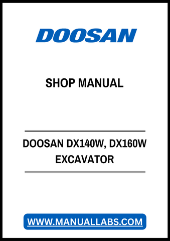 Unlock the full potential of your DOOSAN DX140W and DX160W excavators with our comprehensive shop manual in PDF format. This essential resource provides detailed diagrams, maintenance tips, and troubleshooting guidance, ensuring you can keep your machinery running smoothly and efficiently. Perfect for both seasoned professionals and DIY enthusiasts, this manual is your go-to guide for maximizing performance and minimizing downtime. Download your copy today and take the first step towards enhanced productivi