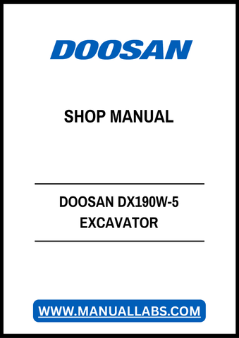 Unlock the full potential of your DOOSAN DX190W-5 Excavator with our comprehensive Shop Manual in PDF format. This essential guide provides detailed insights into maintenance, troubleshooting, and repair procedures, ensuring your machine operates at peak performance. With easy navigation and clear illustrations, you can quickly find the information you need to keep your excavator running smoothly. Invest in this invaluable resource today and enhance your operational efficiency while minimizing downtime.