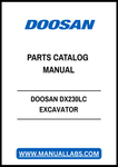 DOOSAN DX230LC EXCAVATOR PARTS CATALOG MANUAL - PDF FILE