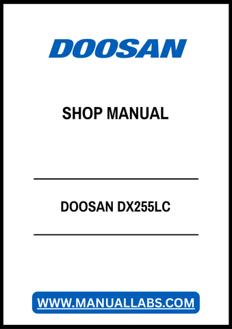 Unlock the full potential of your Doosan DX255LC with our comprehensive PDF Shop Manual. This essential resource provides detailed insights into maintenance, troubleshooting, and repair procedures, ensuring your equipment operates at peak performance. With easy navigation and clear illustrations, you can quickly find the information you need to keep your machine running smoothly. Invest in this manual today and empower yourself with the knowledge to tackle any challenge with confidence.