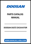 DOOSAN DX27Z EXCAVATOR PARTS CATALOG MANUAL - PDF FILE
Regular price$59.00