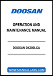 DOOSAN DX300LCA OPERATION AND MAINTENANCE MANUAL - PDF FILE