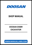 DOOSAN DX80R EXCAVATOR SHOP MANUAL - PDF FILE