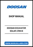 Unlock the full potential of your Doosan Excavator with the comprehensive Solar 170W-III Shop Manual in PDF format. This essential guide provides detailed insights into maintenance, troubleshooting, and repair procedures, ensuring your equipment operates at peak performance. With easy navigation and clear illustrations, this manual is designed for both seasoned professionals and DIY enthusiasts, making it an invaluable resource for keeping your excavator in top condition. Download your copy today and empowe