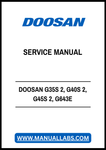 DOOSAN G35S 2, G40S 2, G45S 2, G643E TIER II LP ENGINE LIFT TRUCK SERVICE MANUAL - PDF FILE