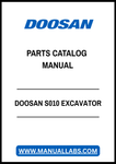 DOOSAN S010 EXCAVATOR PARTS CATALOG MANUAL - PDF FILE