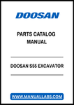 DOOSAN S55 EXCAVATOR PARTS CATALOG MANUAL - PDF FILE