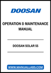 Enhance the efficiency and longevity of your Doosan Solar 55 with our comprehensive Operation & Maintenance Manual, available in a convenient PDF format. This essential guide provides detailed instructions, troubleshooting tips, and maintenance schedules to ensure optimal performance of your equipment. With easy navigation and clear illustrations, you can quickly access the information you need to keep your solar system running smoothly. Invest in your equipment's reliability and download your manual today!