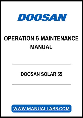 Enhance the efficiency and longevity of your Doosan Solar 55 with our comprehensive Operation & Maintenance Manual, available in a convenient PDF format. This essential guide provides detailed instructions, troubleshooting tips, and maintenance schedules to ensure optimal performance of your equipment. With easy navigation and clear illustrations, you can quickly access the information you need to keep your solar system running smoothly. Invest in your equipment's reliability and download your manual today!