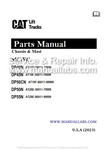 DP50CN Caterpillar Forklift Parts Catalog Manual - PDF File Download