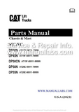 DP50CN Caterpillar Forklift Parts Catalog Manual - PDF File Download