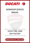 DON'T LEAVE YOUR DUCATI'S PERFORMANCE TO CHANCE. INVEST IN THE 2007 FACTORY WORKSHOP SERVICE MANUAL TODAY AND GAIN THE CONFIDENCE TO HANDLE ANY SERVICE TASK WITH EASE