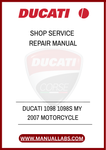 DON’T LET MINOR ISSUES TURN INTO MAJOR PROBLEMS. INVEST IN THE DUCATI 1098 1098S MY 2007 MOTORCYCLE SHOP SERVICE REPAIR MANUAL TODAY AND EXPERIENCE THE PEACE OF MIND THAT