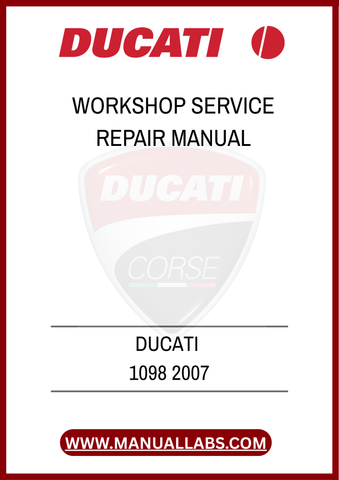 DON'T LET MINOR ISSUES TURN INTO MAJOR PROBLEMS. INVEST IN THE DUCATI 1098 WORKSHOP SERVICE REPAIR MANUAL TODAY AND ENSURE YOUR BIKE RUNS SMOOTHLY FOR YEARS TO COME. DOWNLOAD