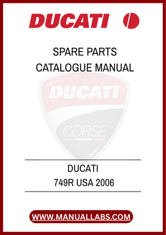 DON'T LET A MISSING PART HOLD YOU BACK. INVEST IN THE DUCATI 749R USA 2006 SPARE PARTS CATALOGUE MANUAL TODAY AND ENSURE YOUR BIKE RUNS SMOOTHLY FOR YEARS TO COME. WITH