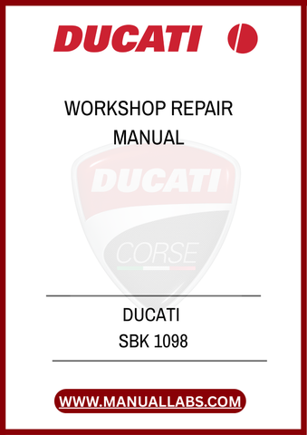 DON'T LET MINOR ISSUES TURN INTO MAJOR PROBLEMS. EQUIP YOURSELF WITH THE DUCATI SBK 1098 WORKSHOP REPAIR MANUAL TODAY AND EXPERIENCE THE SATISFACTION OF MAINTAINING