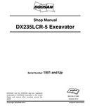 Doosan DX235LCR-5 Excavator Shop Manual