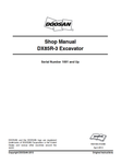 Doosan DX85R-3 Excavator Workshop Service Repair Manual
