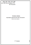 John Deere 540, 545, 550, 570, 580, 590 Round Balers Technical Repair Manual TM3265 - PDF File Download