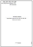 John Deere 540, 545, 550, 570, 580, 590 Round Balers Technical Repair Manual TM3265 - PDF File Download