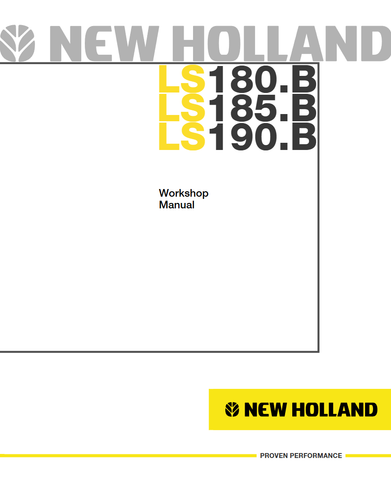 PDF New Holland LS180.B, LS185.B, LS190.B Service Repair Manual 6041355201
